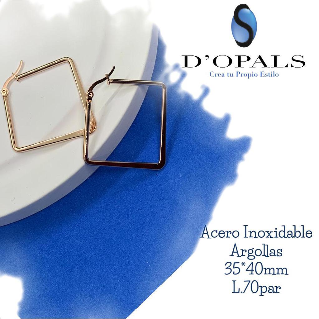 ARGOLLA 45MM ACERO ROSEGOLD