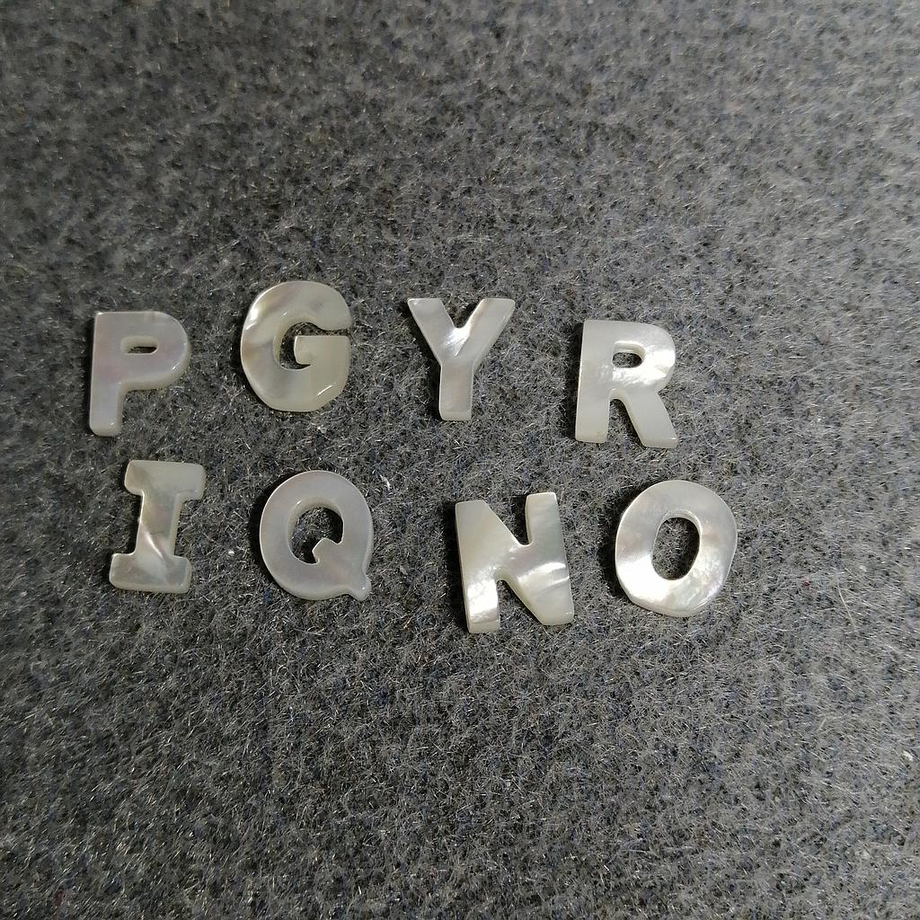 LETRAS CONCHA NACAR