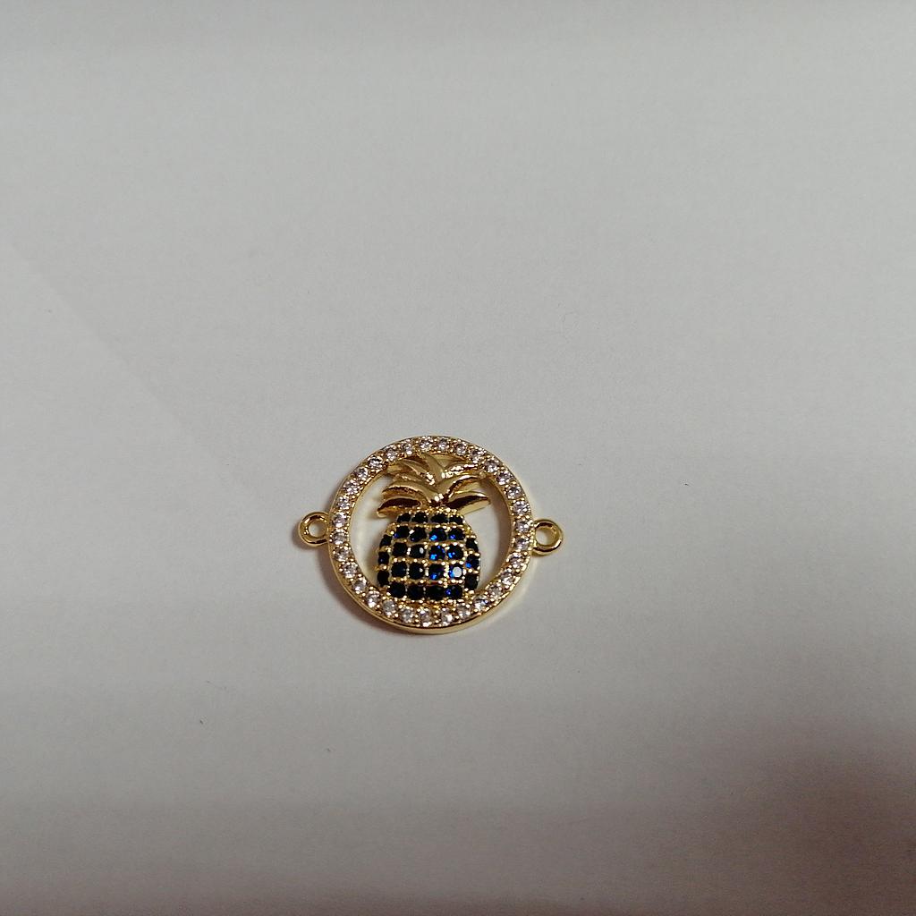 DIJE DE PIÑA MICROCIRCONIA 15MM