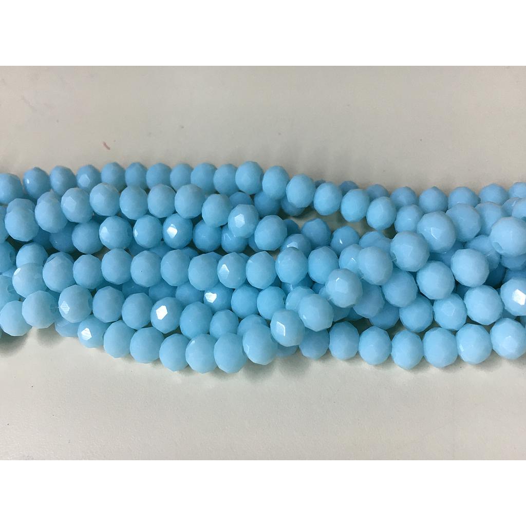 CRISTAL RONDEL MATE AZUL BEBE 6MM