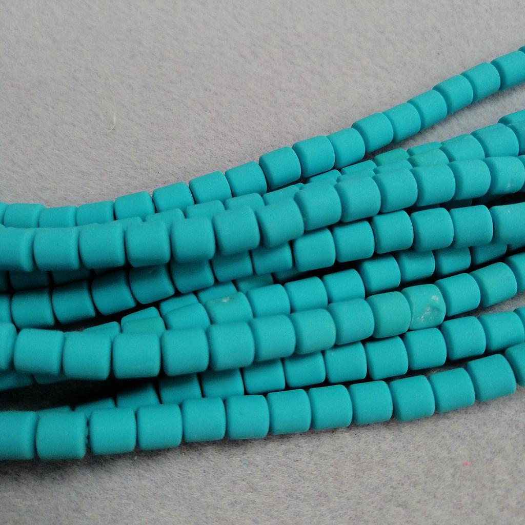 FIMO CILINDRICO TURQUESA 6X6 MM