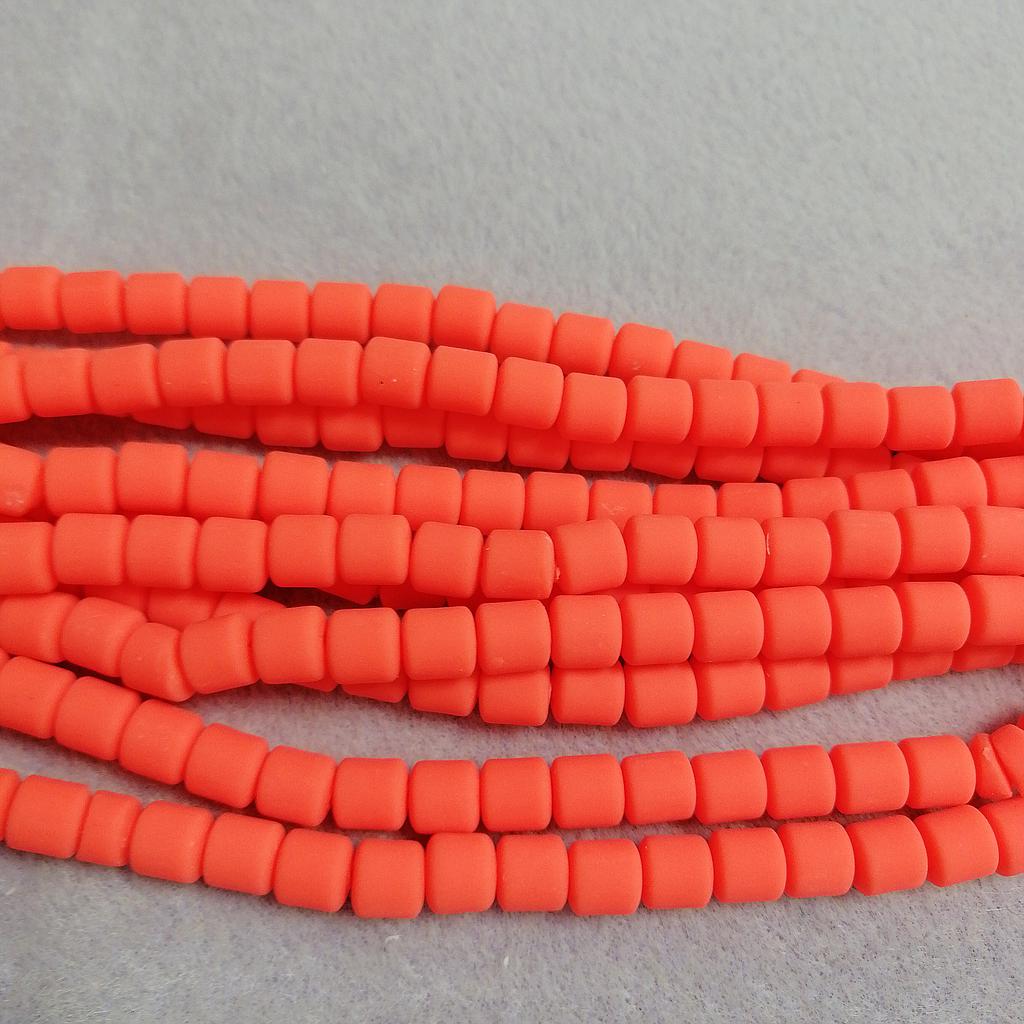 FIMO CILINDRICO SALMON NEON 6X6 MM