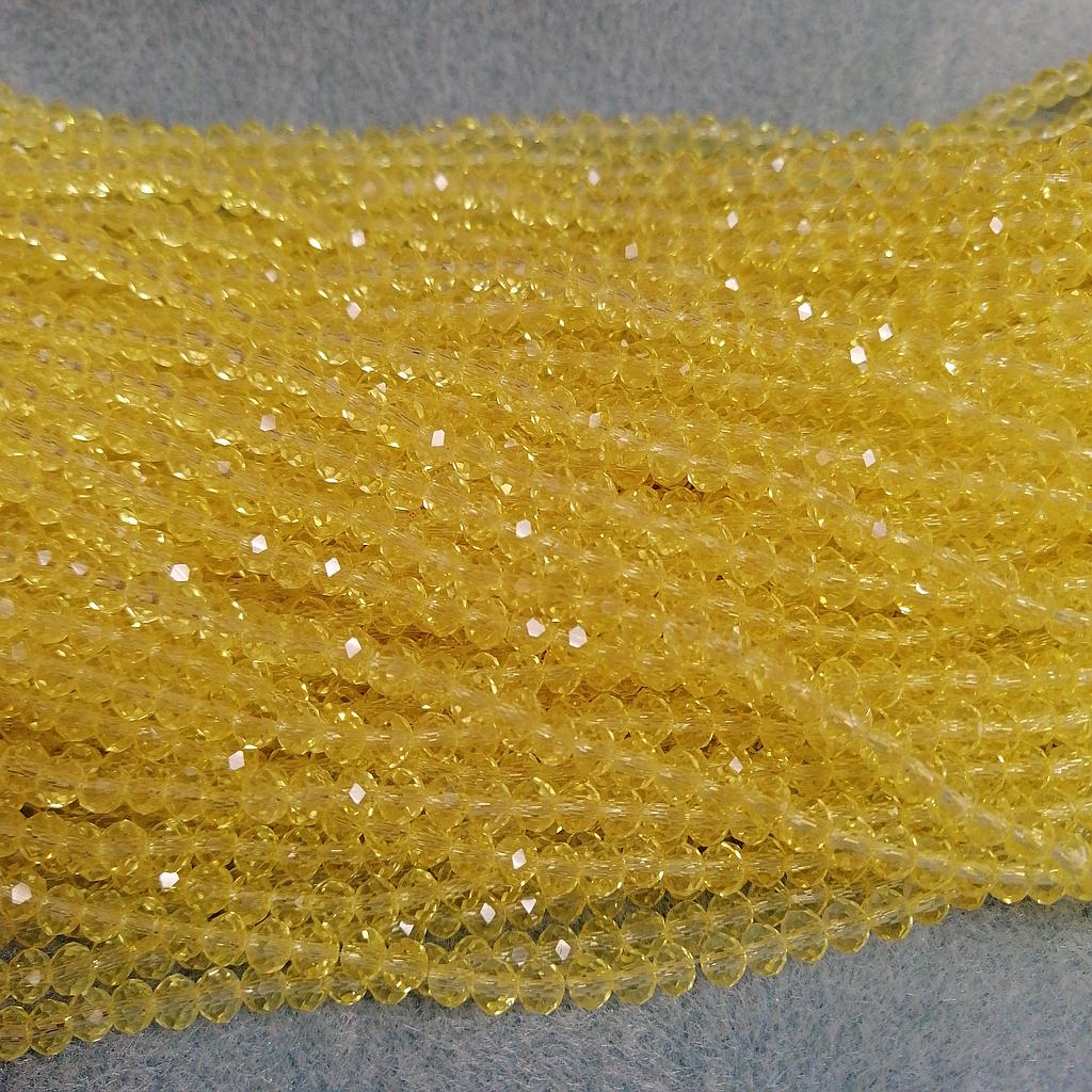 CRISTAL RONDEL AMARILLO PIÑA 4MM