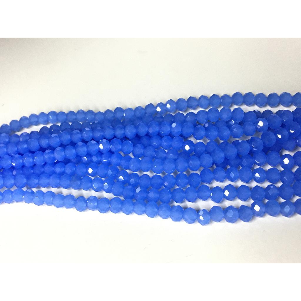 CRISTAL RONDEL MATE AZUL MAYA 4MM