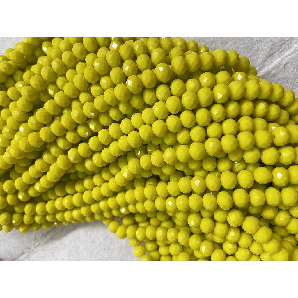 CRISTAL RONDEL MATE AMARILLO CANARIO 8MM
