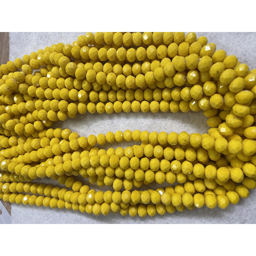 CRISTAL RONDEL MATE AMARILLO CANARIO 10MM