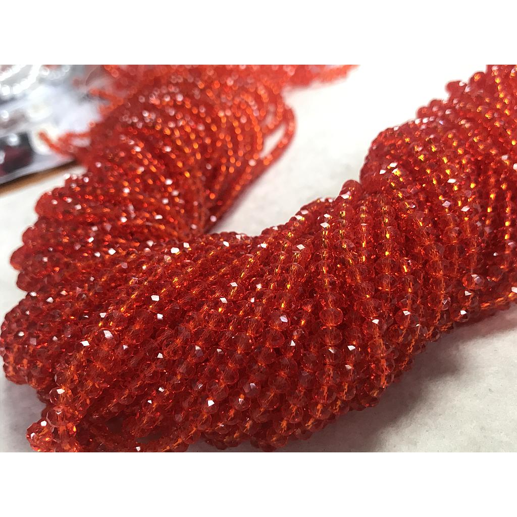 CRISTAL RONDEL NARANJA PERLADO 4MM