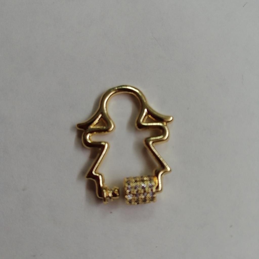BROCHE NIÑA JENGIBRE MICROCIRCONIA