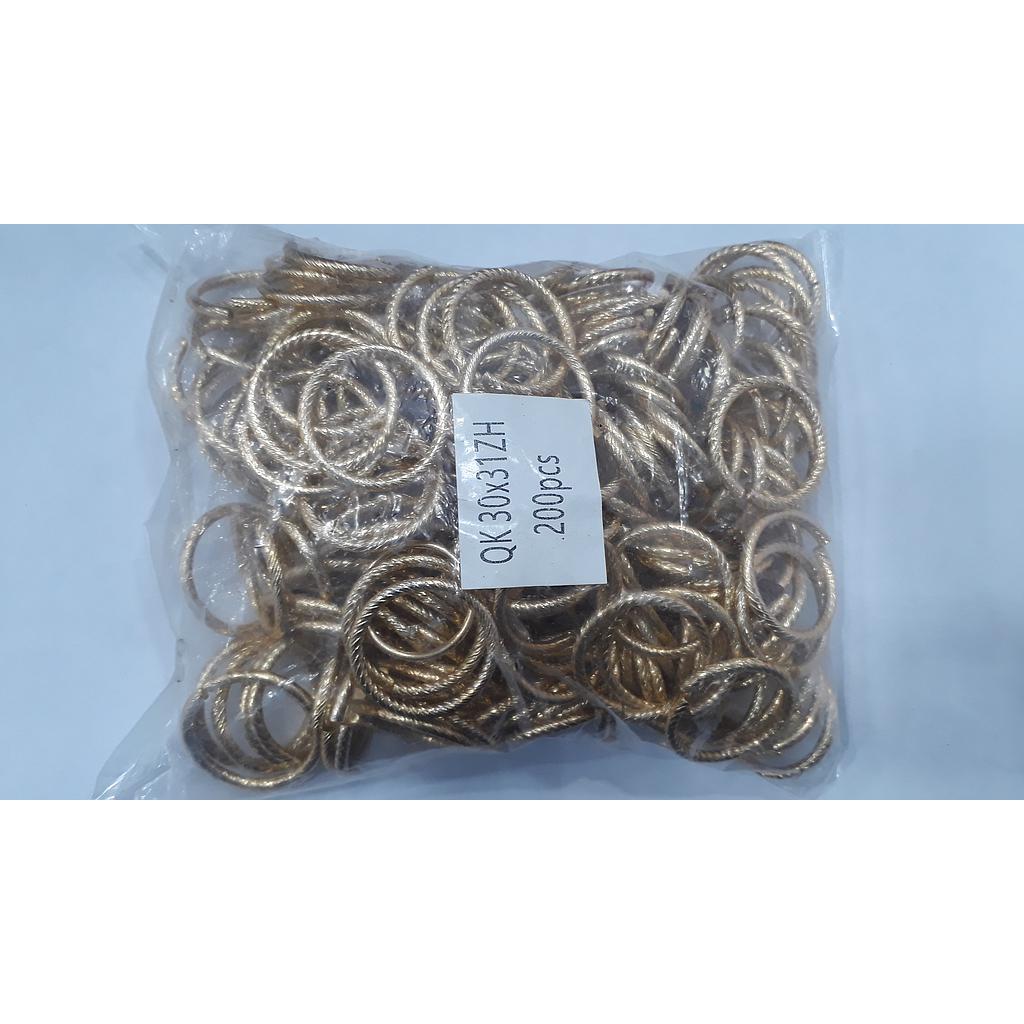 ARGOLLAS DE ALUMINIO 30MM 200PCS