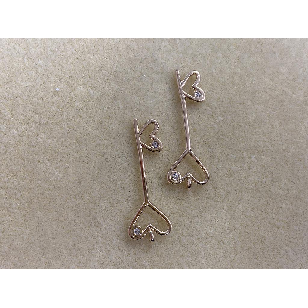 DIJE LLAVE CORAZON