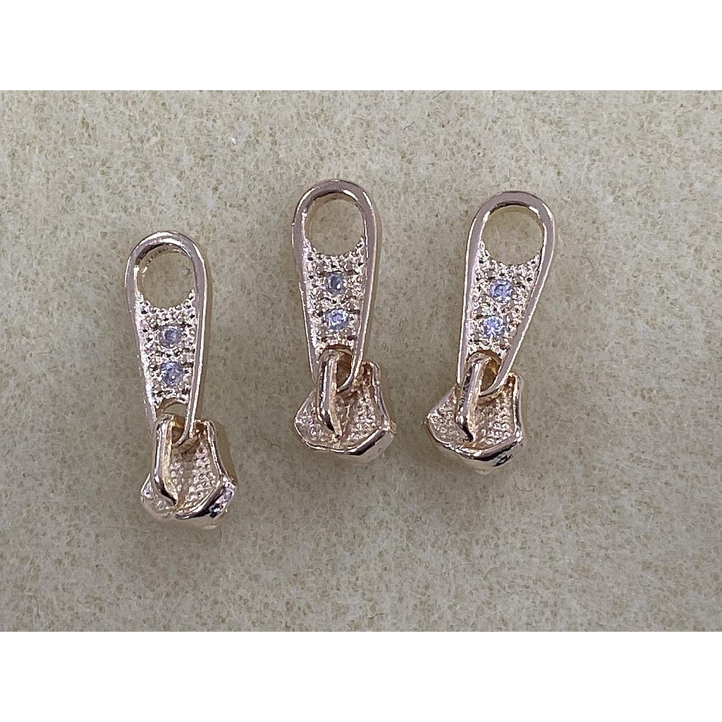 DIJE ZIPPER GOLDPLATED 18MM