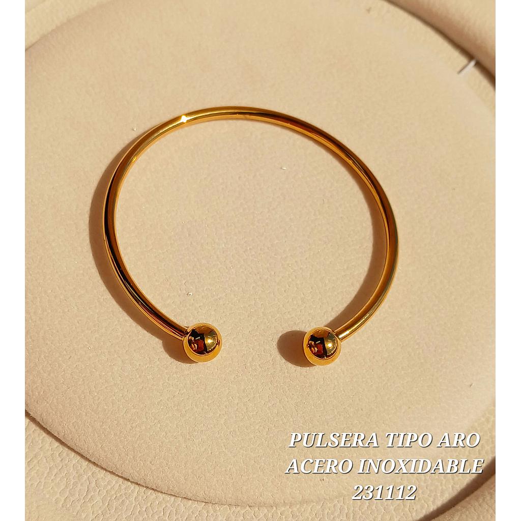 PULSERA TIPO ARO DE ACERO