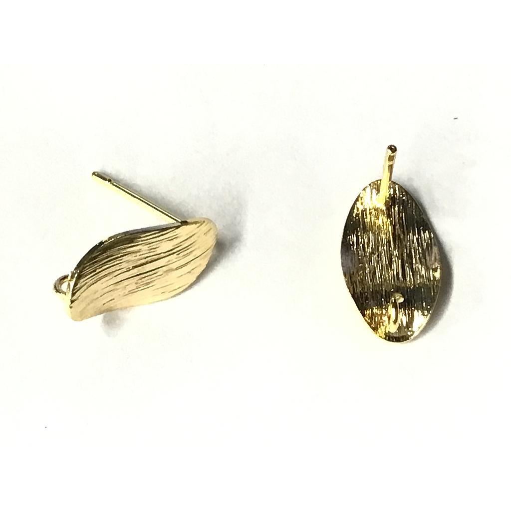 PATENTE OVALADA 14X8MM ELECTROENCHAPADO