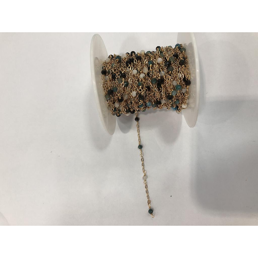 CADENA DE ELECTROENCHAPADO CON CRISTAL