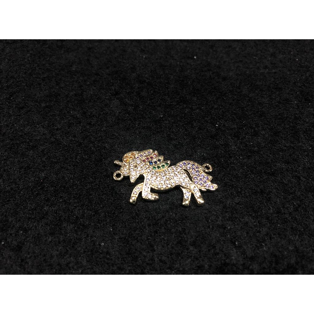 DIJE UNICORNIO MICROCIRCONIA