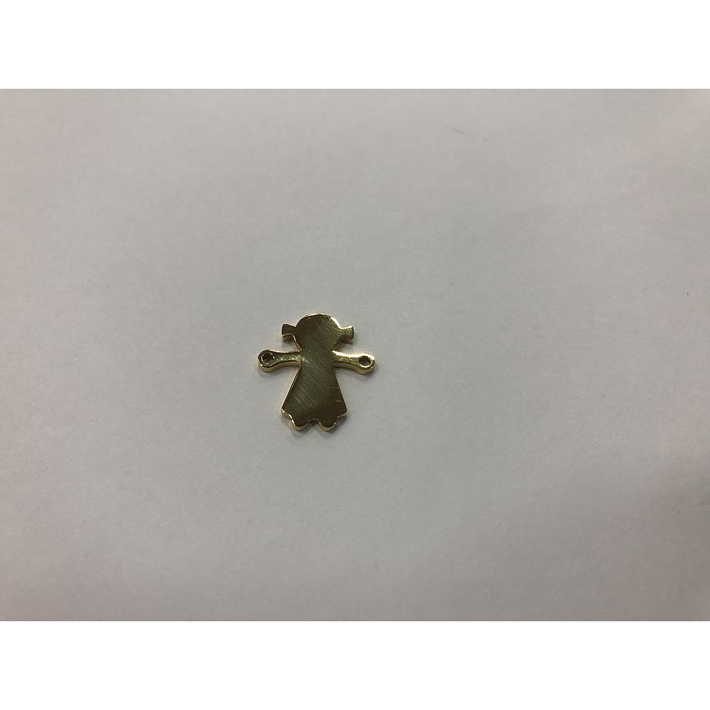 DIJE NIÑA DE ACERO 12X18MM