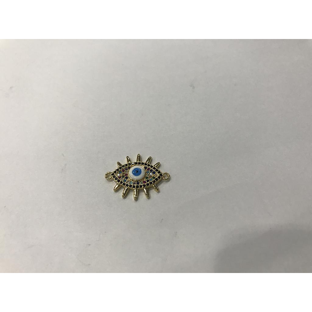 DIJE OJO MICROCIRCONIA 2 ARGOLLAS