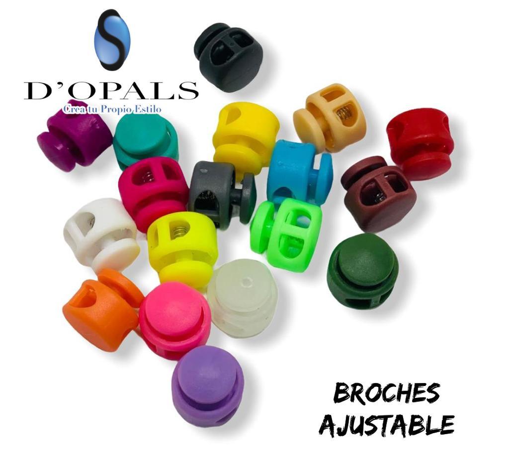 BROCHE ACRILICO AJUSTABLE 100PCS