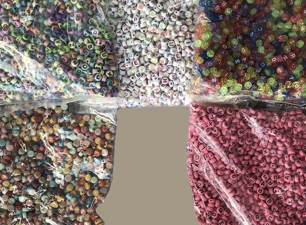 PAQUETE SEPARADOR LETRAS REDONDAS 500GR