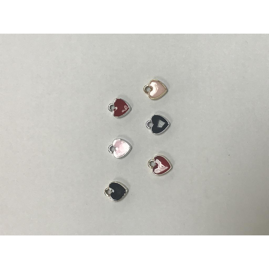 CORAZON PEWTER CON ENAMEL