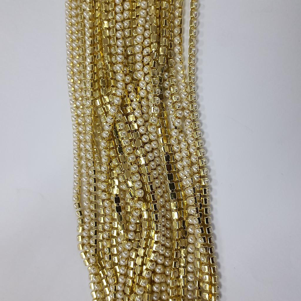 CADENA STRASS PERLA 2MM