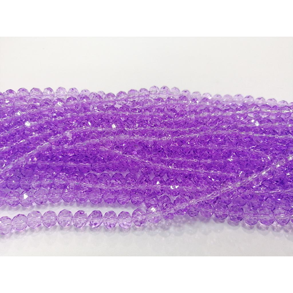 CRISTAL RONDEL MORADO LILA 6MM