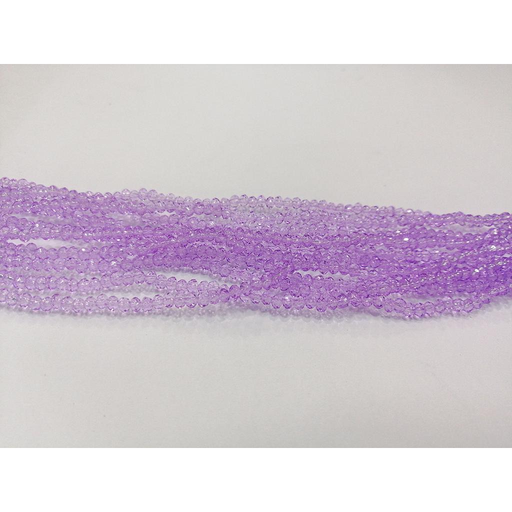 CRISTAL RONDEL MORADO LILA 3MM