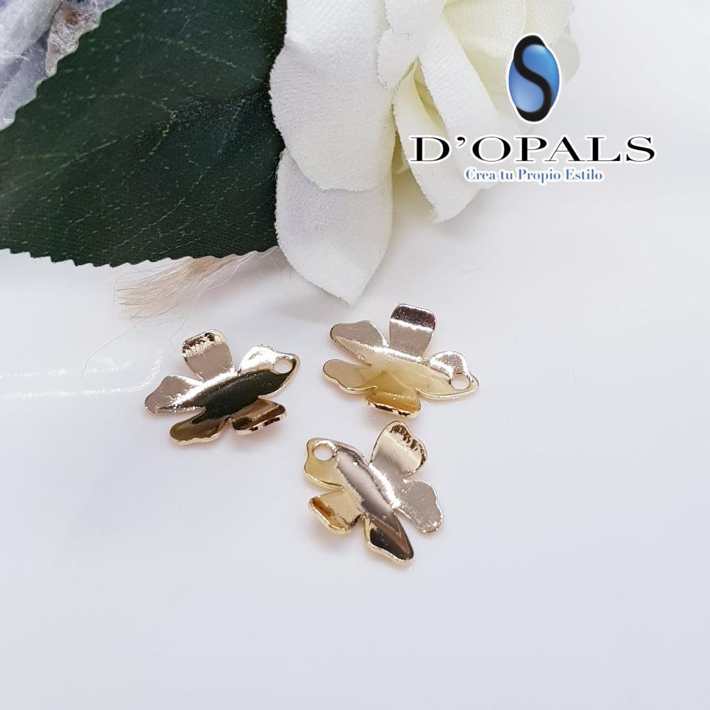 DIJE FLOR ELECTROENCHAPADO 15 MM