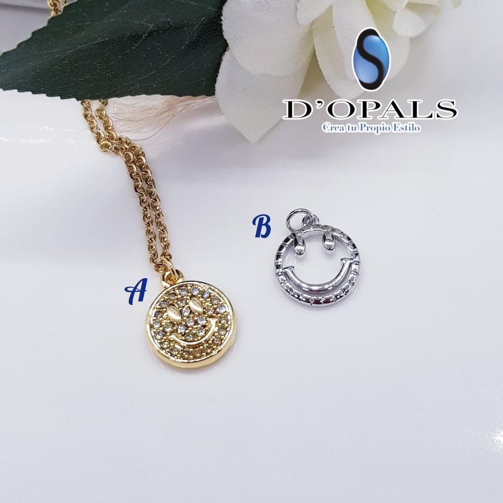 DIJE CARITA FELIZ A MICROZIRCONIA 12MM