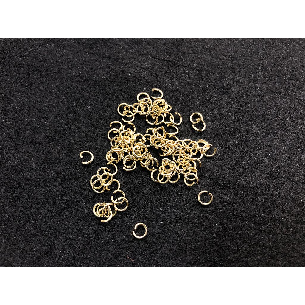 ARGOLLAS DE ACERO ABIERTAS 5MM 100PCS