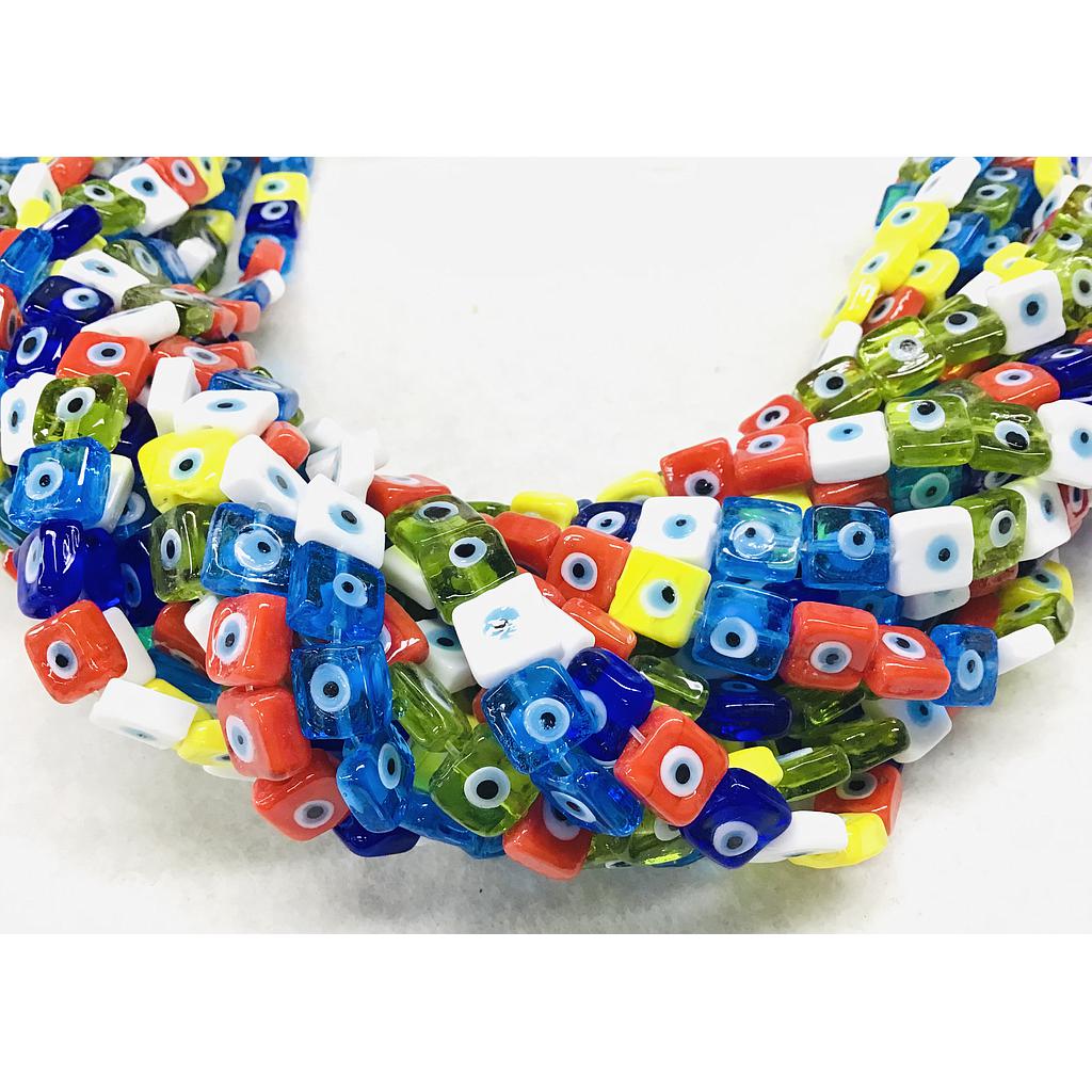 MURANO OJO TURCO CUADRADO 10MM