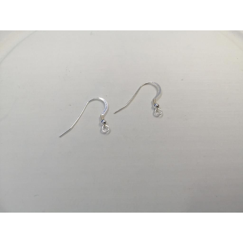 PATENTE DE GANCHITO PLATA 925 CON RESORTE Y SEPARADOR