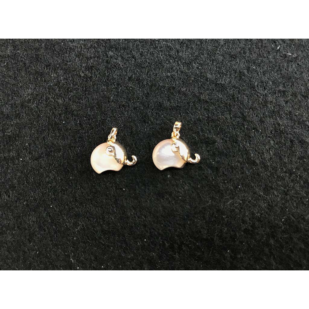 DIJE ELEFANTE 10MM ELECTROENCHAPADO