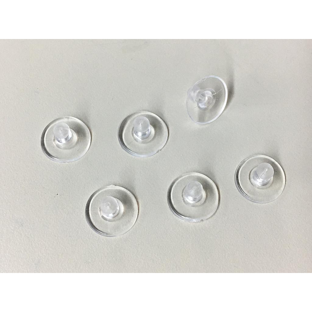TAPONES DE GOMA PARA ARETES 24PCS