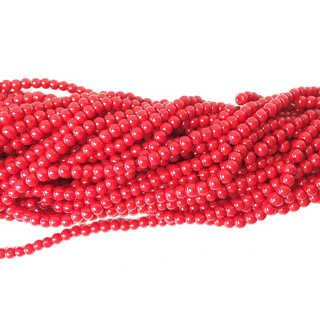 PERLA ACRILICA ROJA 3MM 12RISTRAS