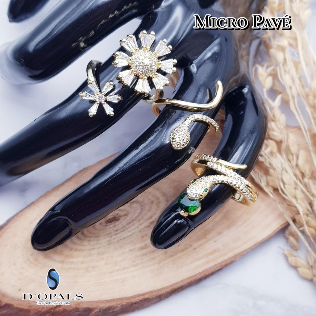 ANILLO DE FLORES MICROCIRCONIA