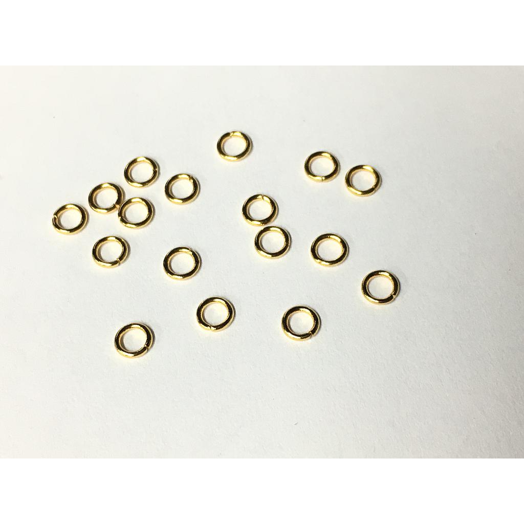 ARGOLLAS ABIERTA DE ACERO 0.7X4MM 100PCS