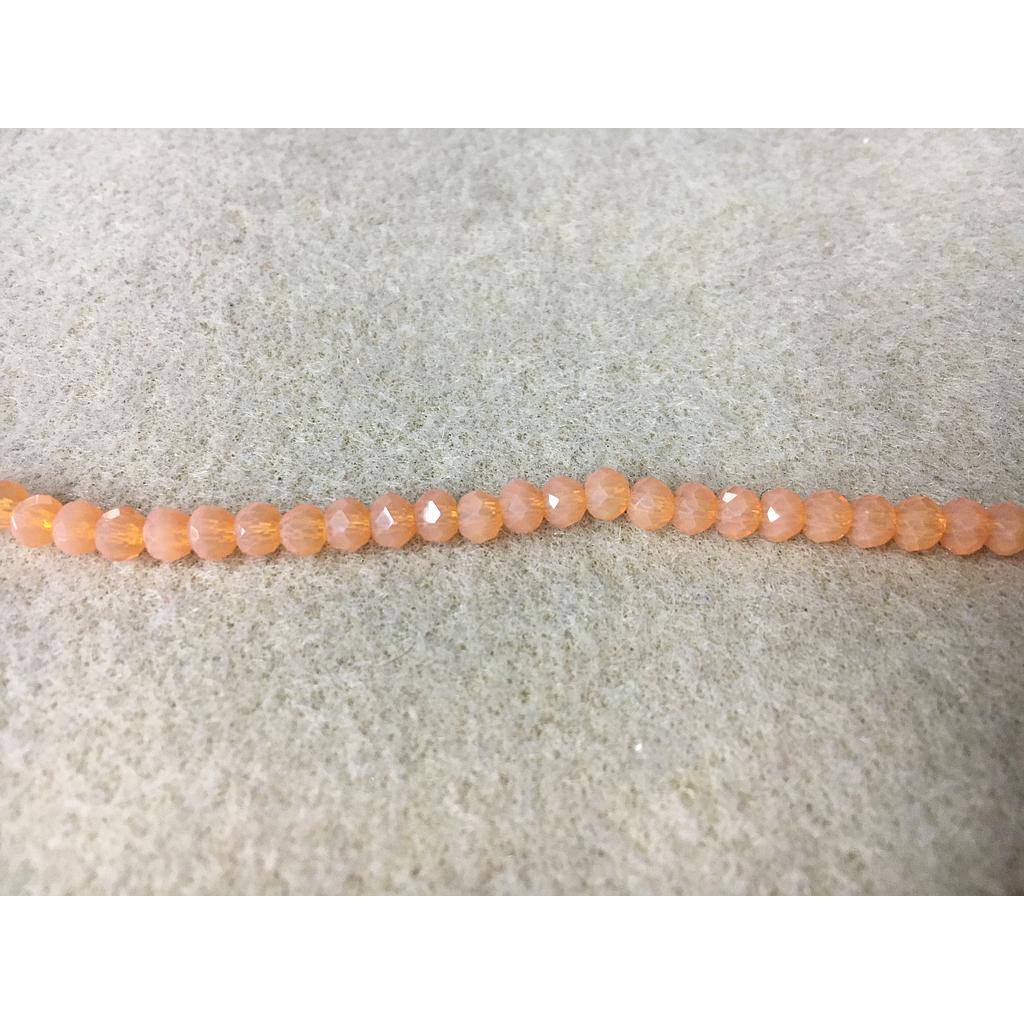 CRISTAL RONDEL NARANJA MELON 4MM