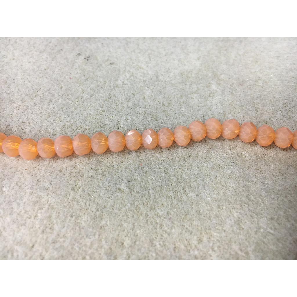 CRISTAL RONDEL NARANJA MELON 6MM