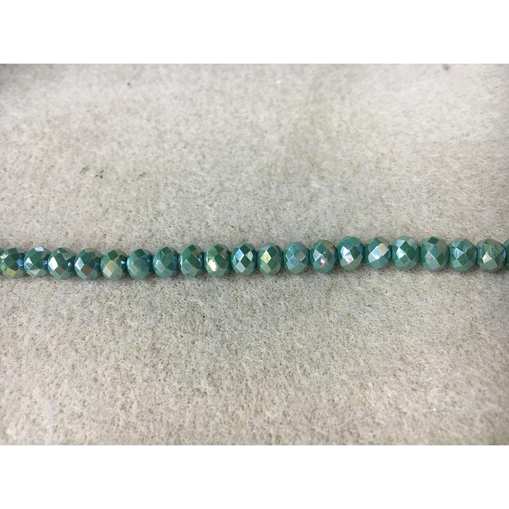 CRISTAL RONDEL VERDE HELECHO AB 6MM