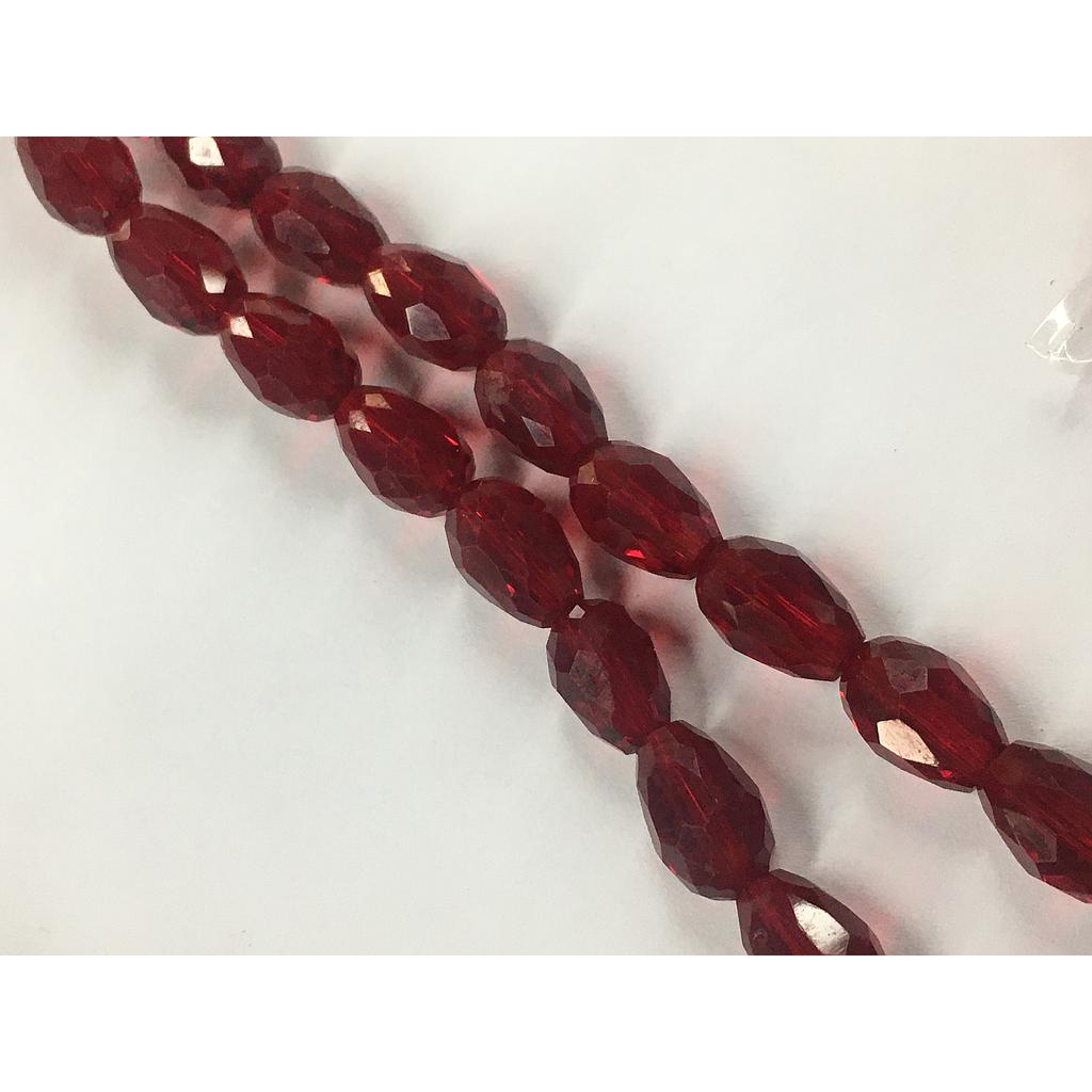 CRISTAL DE GOTA 8X11MM ROJO VINO