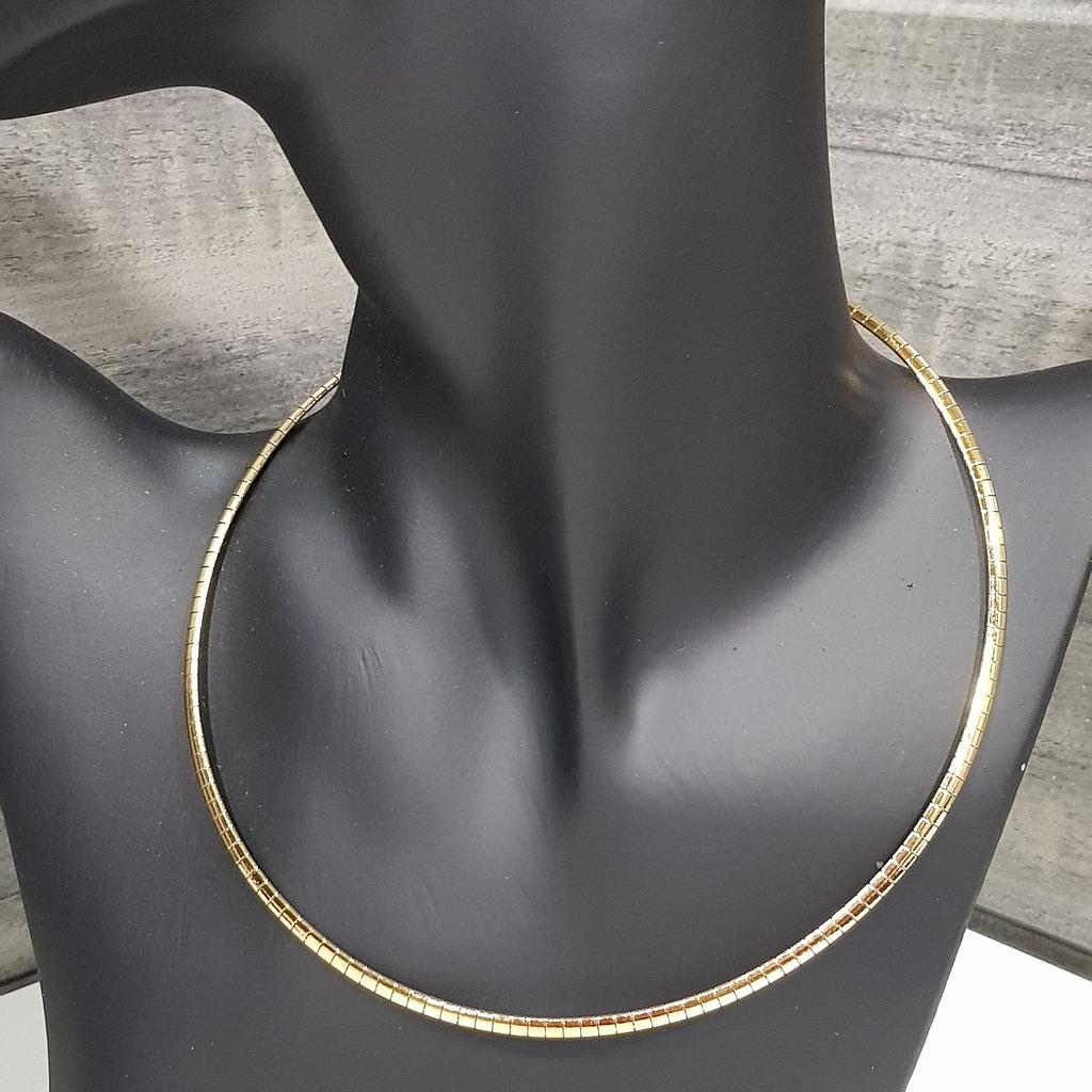 COLLAR OMEGA DE ACERO 40CM-3MM