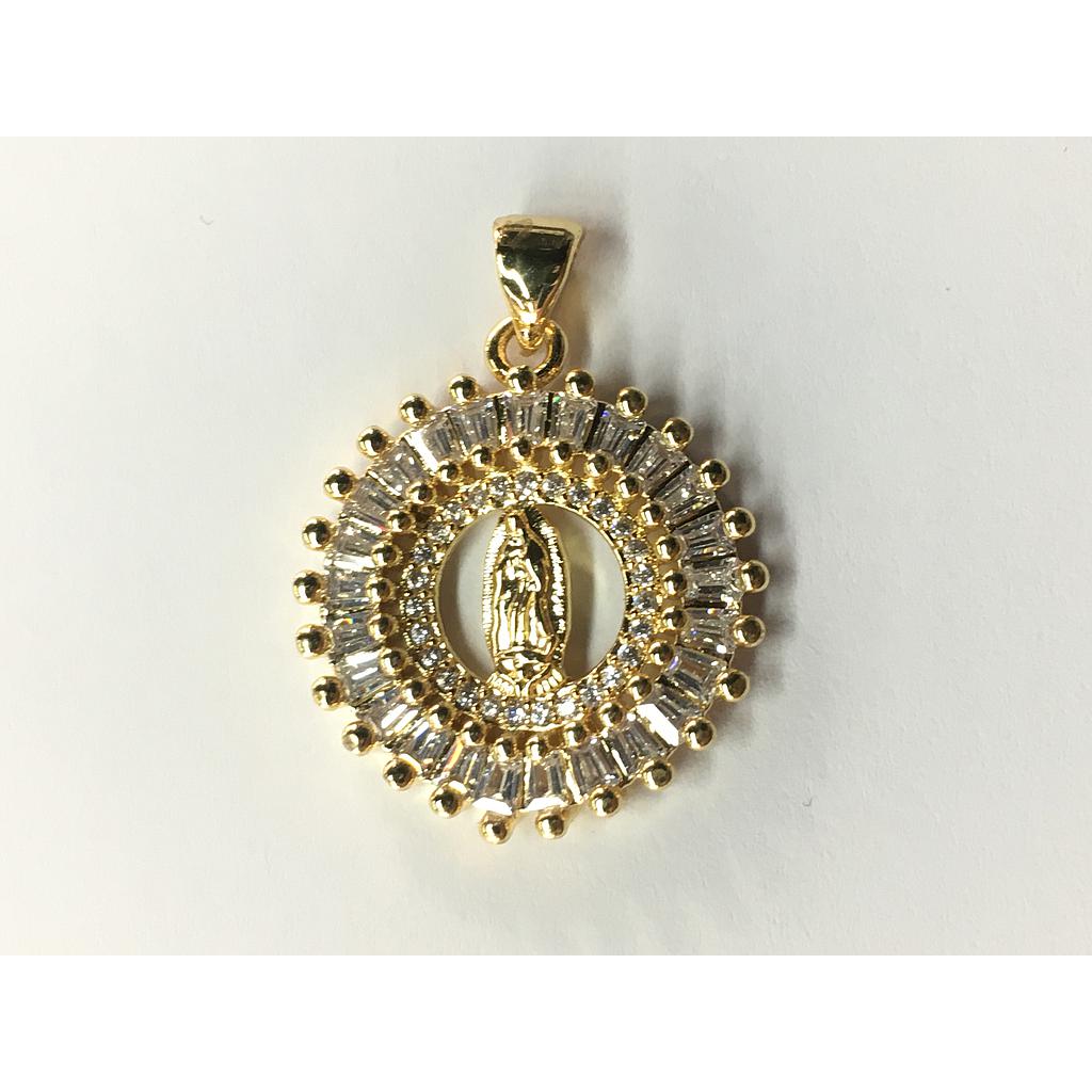 DIJE VIRGEN DE GUADALUPE 20MM MICROCIRCONIA