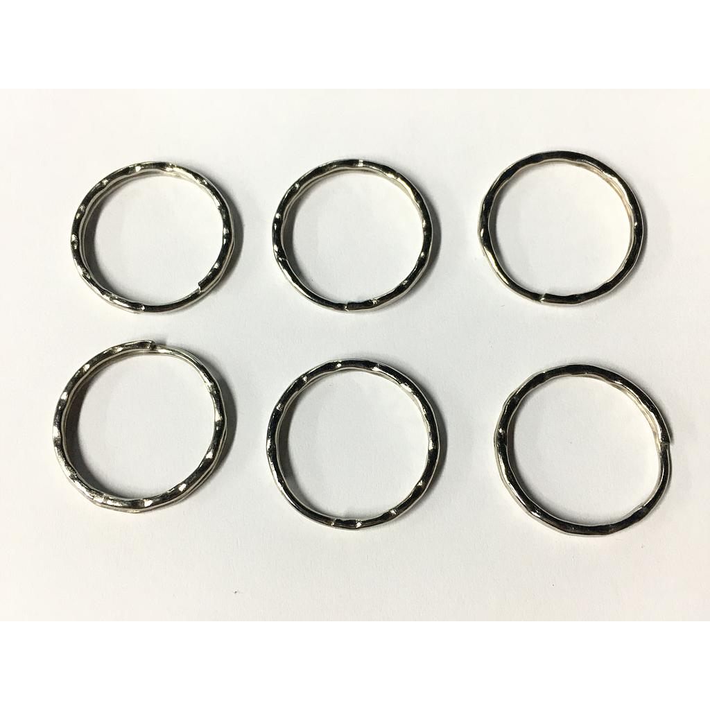 ARGOLLAS PARA LLAVERO PLATEADAS 1.5X25MM 6PCS