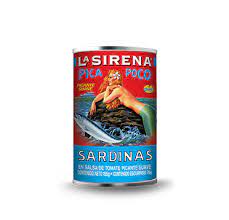 SARDINA LA SIRENA PICA POCO SALSA DE TOMATE PICANTE SUAVE 155 GR