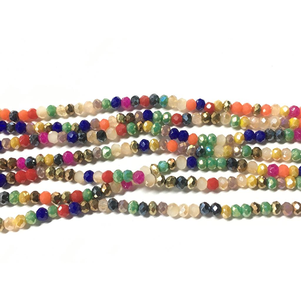 CRISTAL RONDEL MULTICOLOR 2MM