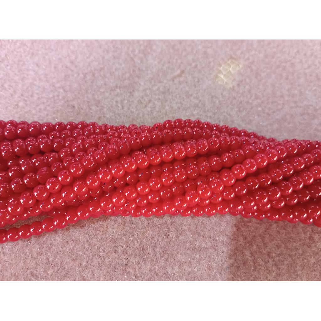 PIEDRA AGATA ROJA 4MM