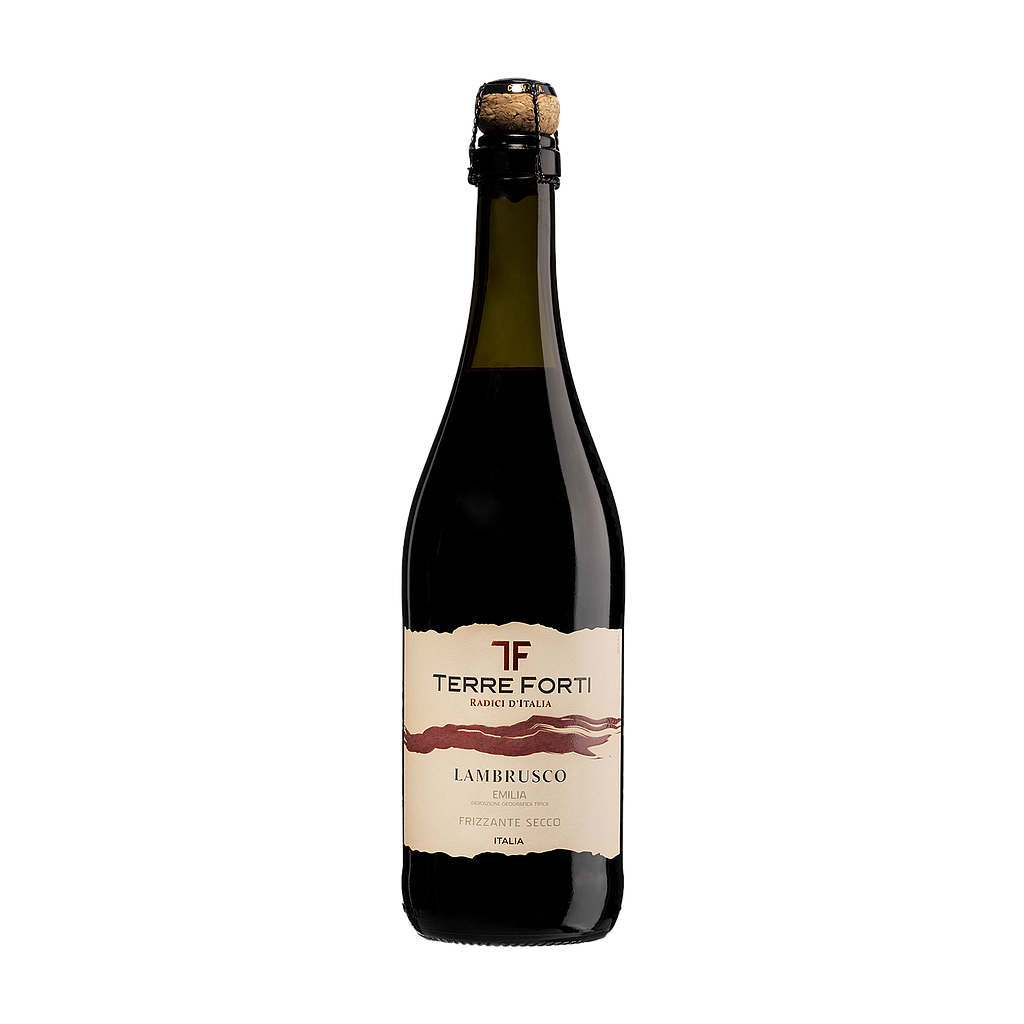 VINO ROJO  FRIZZANTE LAMBRUSCO TERRE FORTI