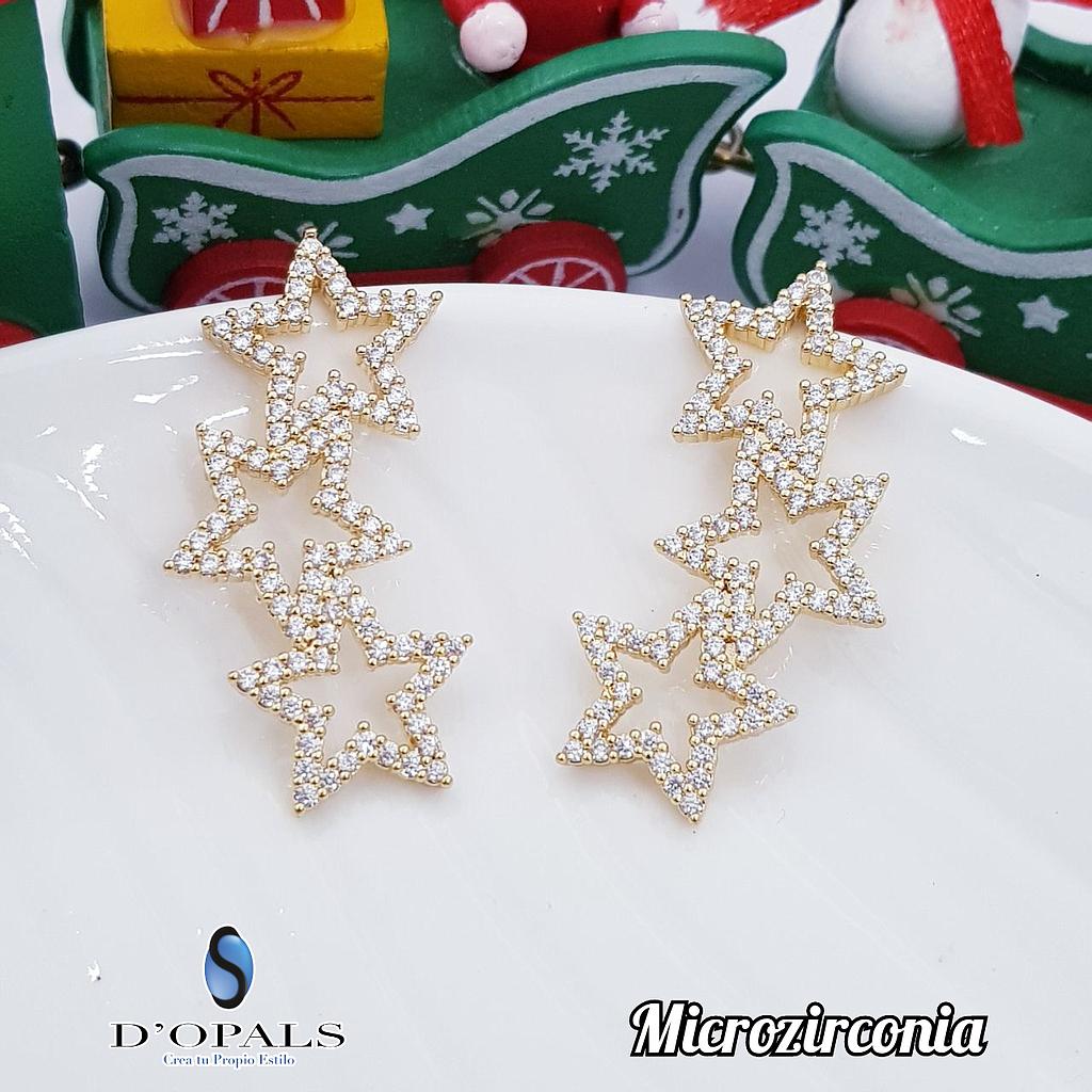 ARETES DE ESTRELLAS MICROCIRCONIA