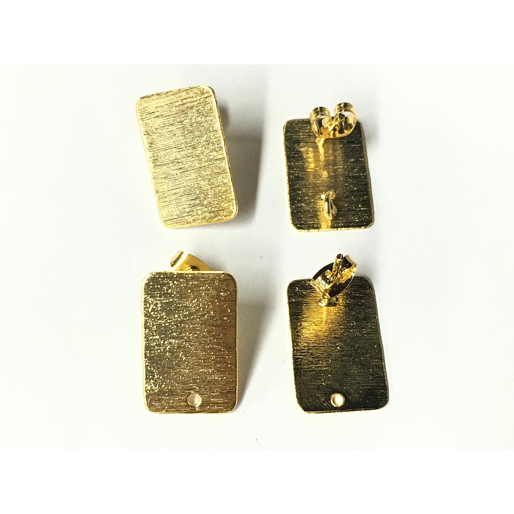 PATENTES RECTANGULARES 13X20MM GOLDFIELD